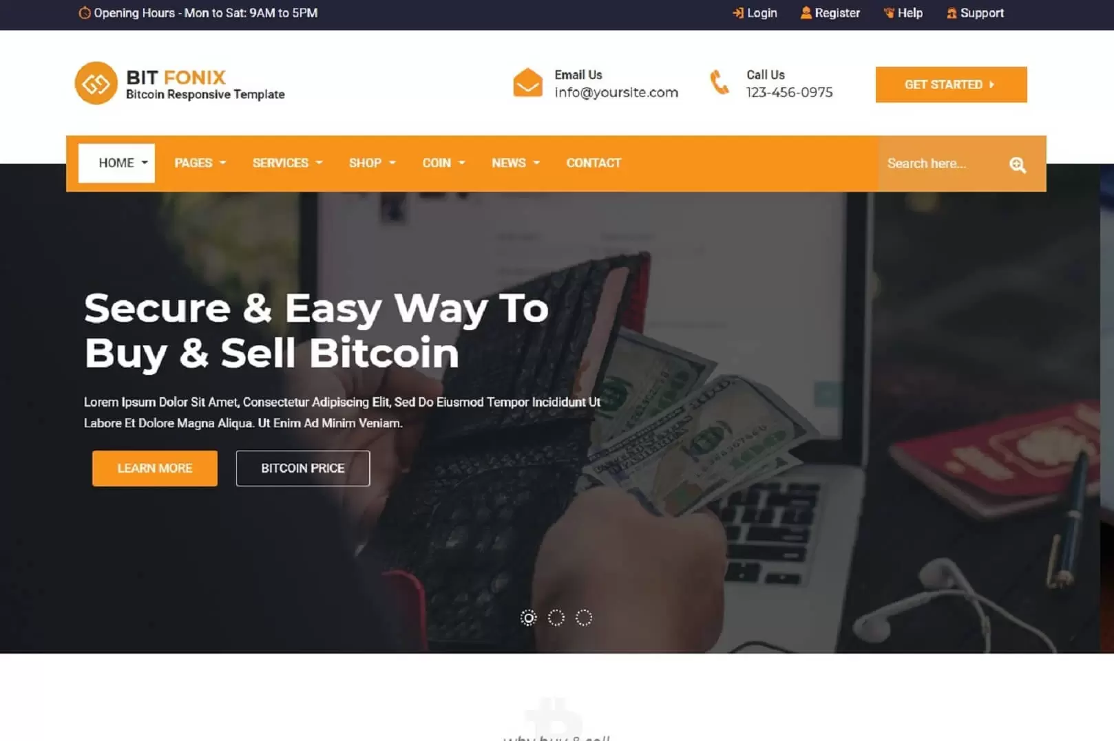 bitcoin website templates free download